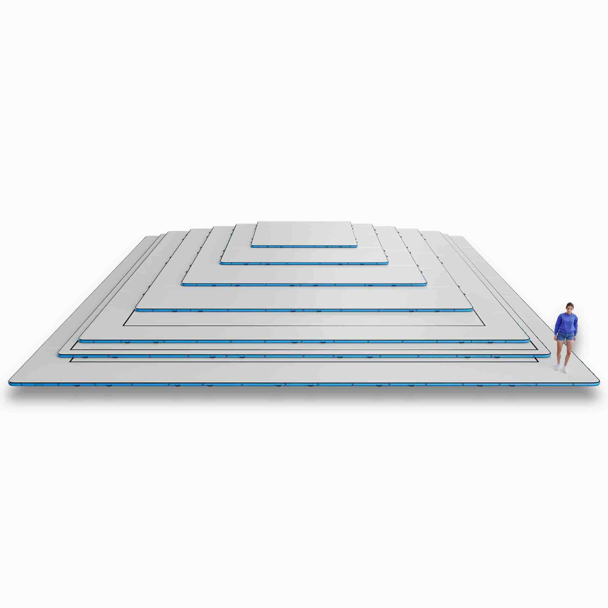 Size differences of the competition floor